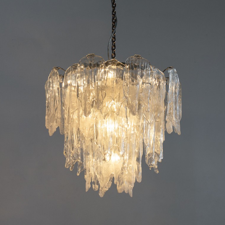 'Icicle' Chandelier by Mazzega