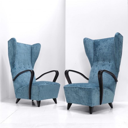 High-back Lounge Chairs by Tempestini